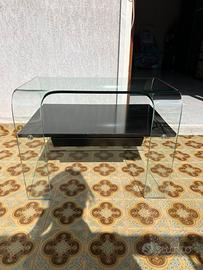 2 comodini in ventro temperato Sica con cassetto