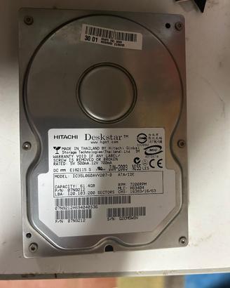 Hard disk Hitachi Deskstar, modello IC35L060AVV207