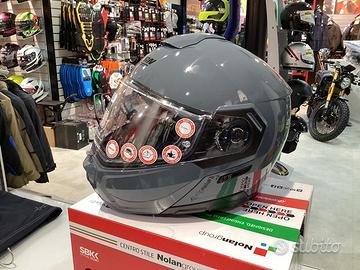 Casco moto modulare nolan n90.3 classic grey