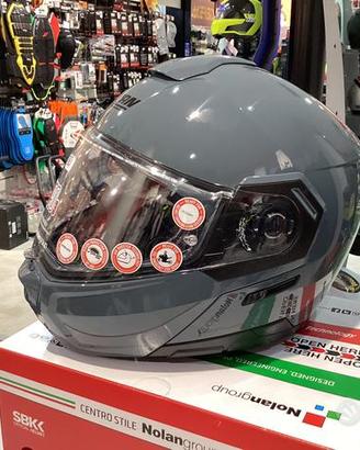Casco moto modulare nolan n90.3 classic grey