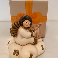 Angelo thun con arpa e carillon