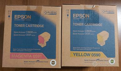 Toner colore Yellow e Magenta per Epson C3900-CX37