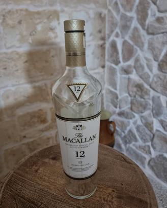 bottiglia vuota Macallan 12 anni, sherry oak cask