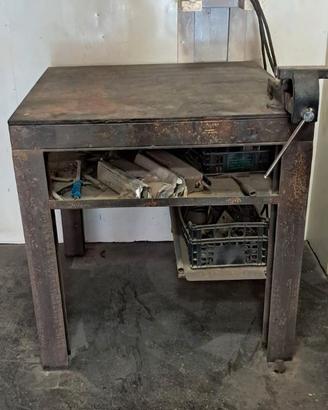 Banco fabbro ferro professionale e morsa da 150mm