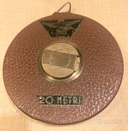 Grande metro a nastro in pelle inpugnatura ottone