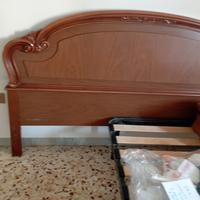 Testiera completa per letto in legno massello