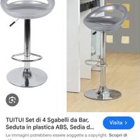 2 sgabelli color grigio