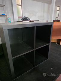 Libreria IKEA KALLAX 2×2 marrone-nero