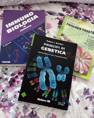 libri biologia: genetica fisiologia veg immunobiol