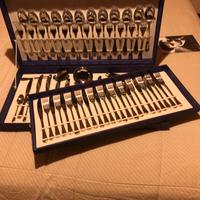 Servizio posate acciaio e oro