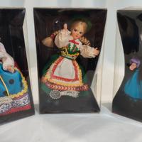 LELA CREAZIONI 3 BAMBOLA ORIGINAL SOUVENIR VINTAGE