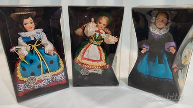 LELA CREAZIONI 3 BAMBOLA ORIGINAL SOUVENIR VINTAGE