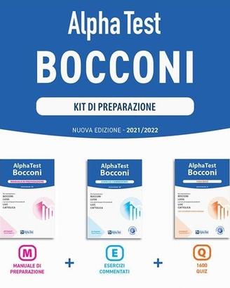 Libri AlphaTest Bocconi (3 libri)