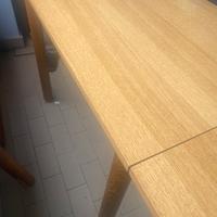 TAVOLO ALLUNGABILE LEGNO + SEDIE