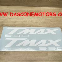 coppia adesivi scudo tmax 530 BIANCO