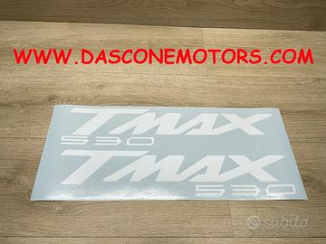 coppia adesivi scudo tmax 530 BIANCO