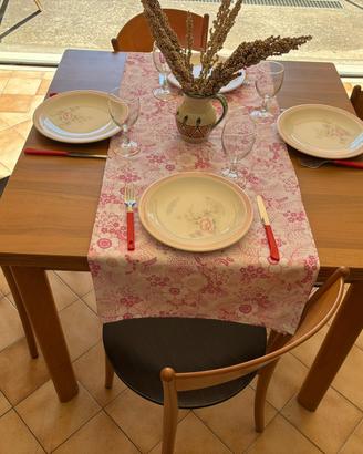Tavolo cucina salone 90 x 90 raddoppiabile rovere