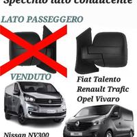 Specchio lato guida Trafic Talento Vivaro NV300