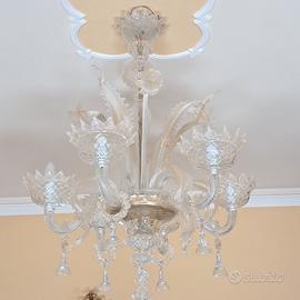 lampadario in vetro 