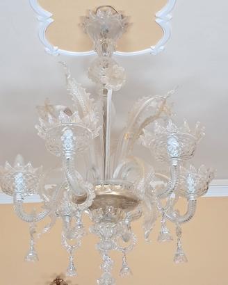 lampadario in vetro 