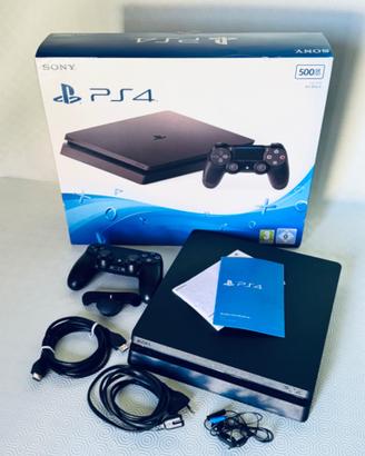PlayStation 4 Slim 500 GB + 6 Giochi + Accessori