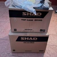 KIT SHAD BAULETTO SH40 E VALIGIE SH23 tutto nuovo