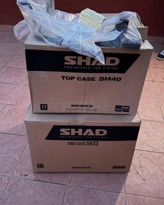 KIT SHAD BAULETTO SH40 E VALIGIE SH23 tutto nuovo