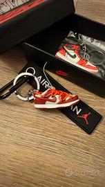 Dunk low off white red - portachiavi keychain