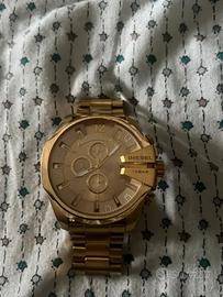 DIESEL MEGA CHIEF OROLOGIO TONO ORO RF