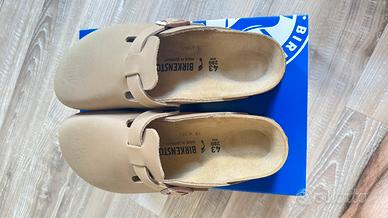 Birkenstock Boston Beige tg 43 nuove con cartellin