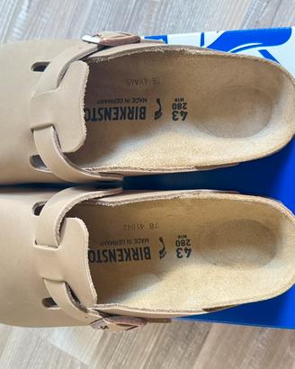 Birkenstock Boston Beige tg 43 nuove con cartellin