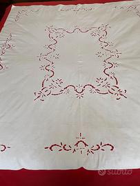 TOVAGLIA LIBELLULA CON INTAGLIO E RICAMO-VINTAGE