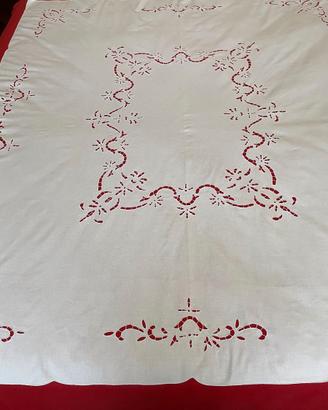 TOVAGLIA LIBELLULA CON INTAGLIO E RICAMO-VINTAGE