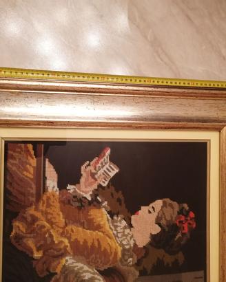 Quadro fatto a mano a mezzo punto