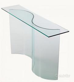 Consolle in Vetro Curvato L 120

