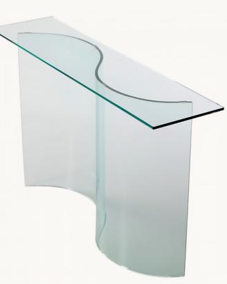 Consolle in Vetro Curvato L 120

