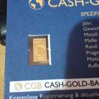 lingottino 1/100 999 24k oro 