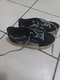 scarpe vans nere camuflage