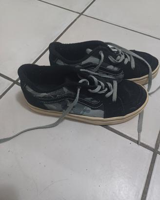 scarpe vans nere camuflage