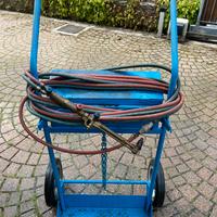 Carrello portabombole + fiamma ossidrica cannello