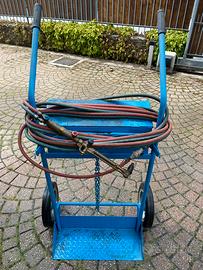Carrello portabombole + fiamma ossidrica cannello