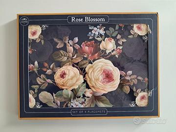 4 tovagliette con le rose 