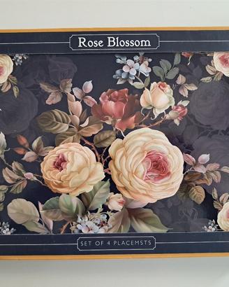 4 tovagliette con le rose 
