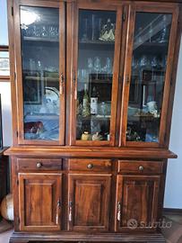 credenza in noce Nazionale massiccio