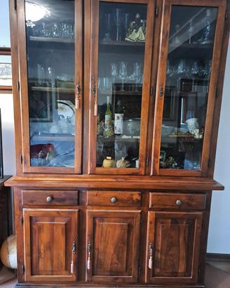 credenza in noce Nazionale massiccio
