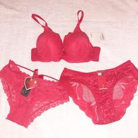 3 pz intimo donna S e l,xl rosso