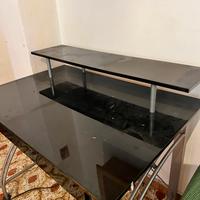 Scrivania nera lucida 100x65