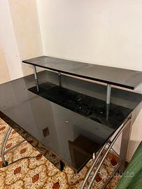 Scrivania nera lucida 100x65