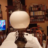 Lampada OMA Padova- Ottone/ Legno/Vetro 