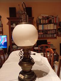 Lampada OMA Padova- Ottone/ Legno/Vetro 